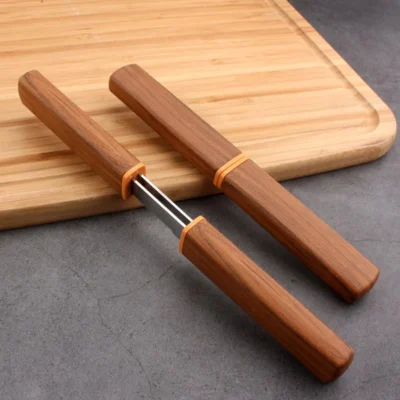 2 in 1 Kitchen and Fruit Knife Set Stainless Steel with Plastic Box