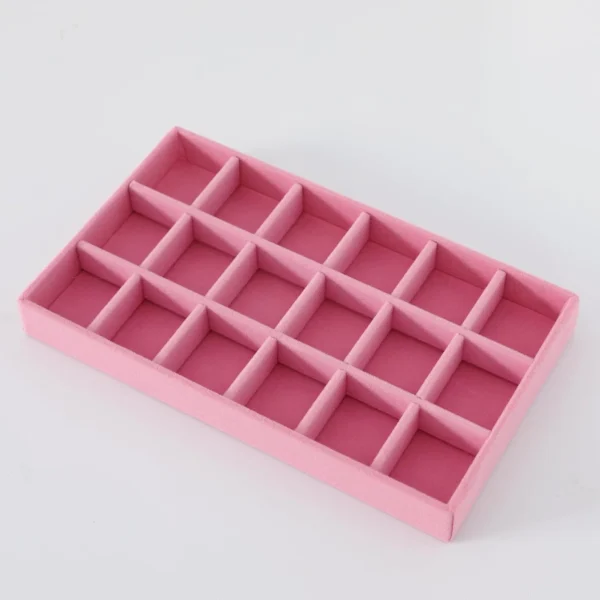 Velvet Pink Jewelry Storage Tray Earring Organizer Pretty Jewelry