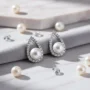 Elegant Dew Drop White Natural Pearl Earrings for Women