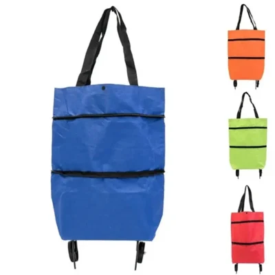 Foldable Shopping Cart with Wheels – Portable Grocery & Utility Cart for Home