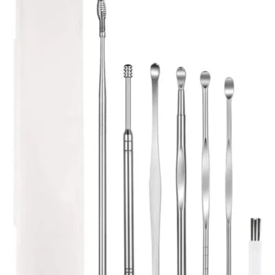 6 Pcs Ear Cleaning Tools Plastic Box