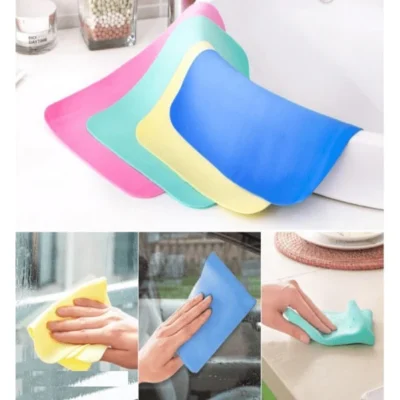 Magic Towel 30×40 Cm – Quick Dry, Super Absorbent Cleaning Cloth (Random Colour-Pack of 1)