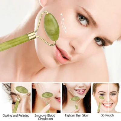 Flawless Facial Massage Jade Roller for Women