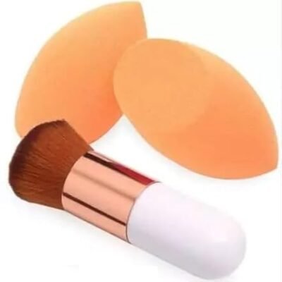 Leticia White Foundation Brush+2 Beauty Blend...