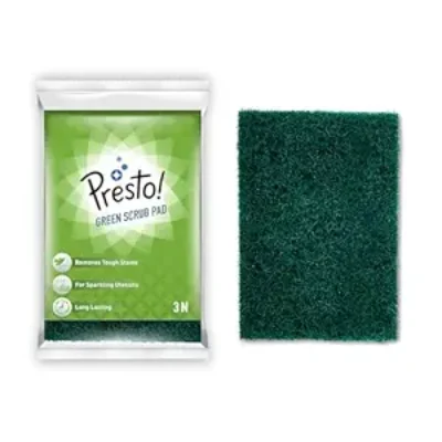 Presto! Green Scrub Pad with 15mm Thickness