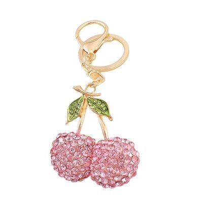Cherry Bag Charm, Beauty Keychains Aesthetic Cherry Bag Charms Suitable Bag Accessory Fashion Detail Handbag Decoration Purse Enhancement Personal Touch Style Upgrade Charm