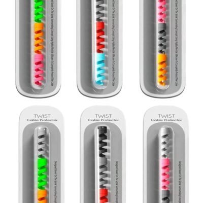 Sounce Spiral Charger 24 Pcs Cable Protector Data Cable Saver Charging Cord Protective Cable