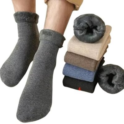 WKLOUYHE Mens Wool Socks Heavy Thick Socks