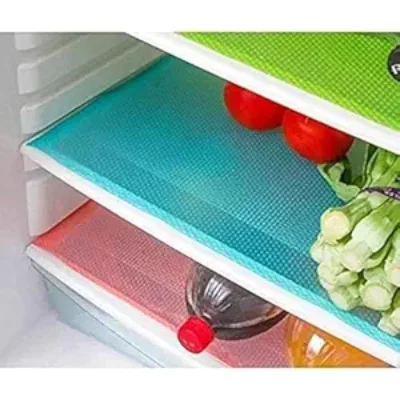 Yellow Weaves 6 Pieces PVC Fridge Mats