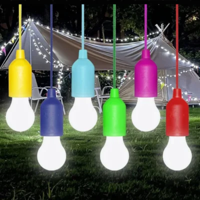 LED Pull Cord Pendant Light with Drawstring