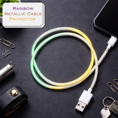 Rainbow Metallic Cable Protector