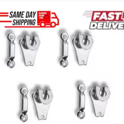 Pack of 30 Sets Stainless Steel Hooks for Tro...