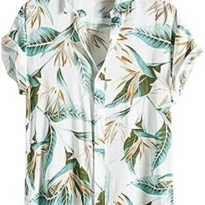 Men’s Casual Rayon Relaxed Fit Shirt Bu...