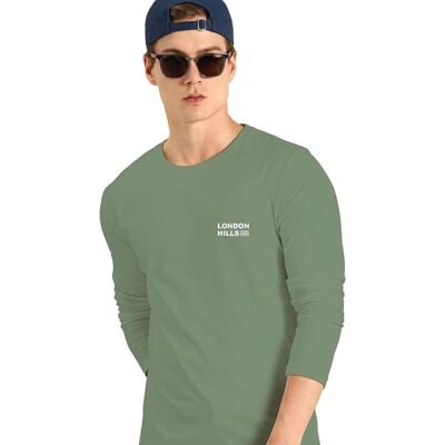 Fit Printed Round Neck Full Sleeve T-Shirt